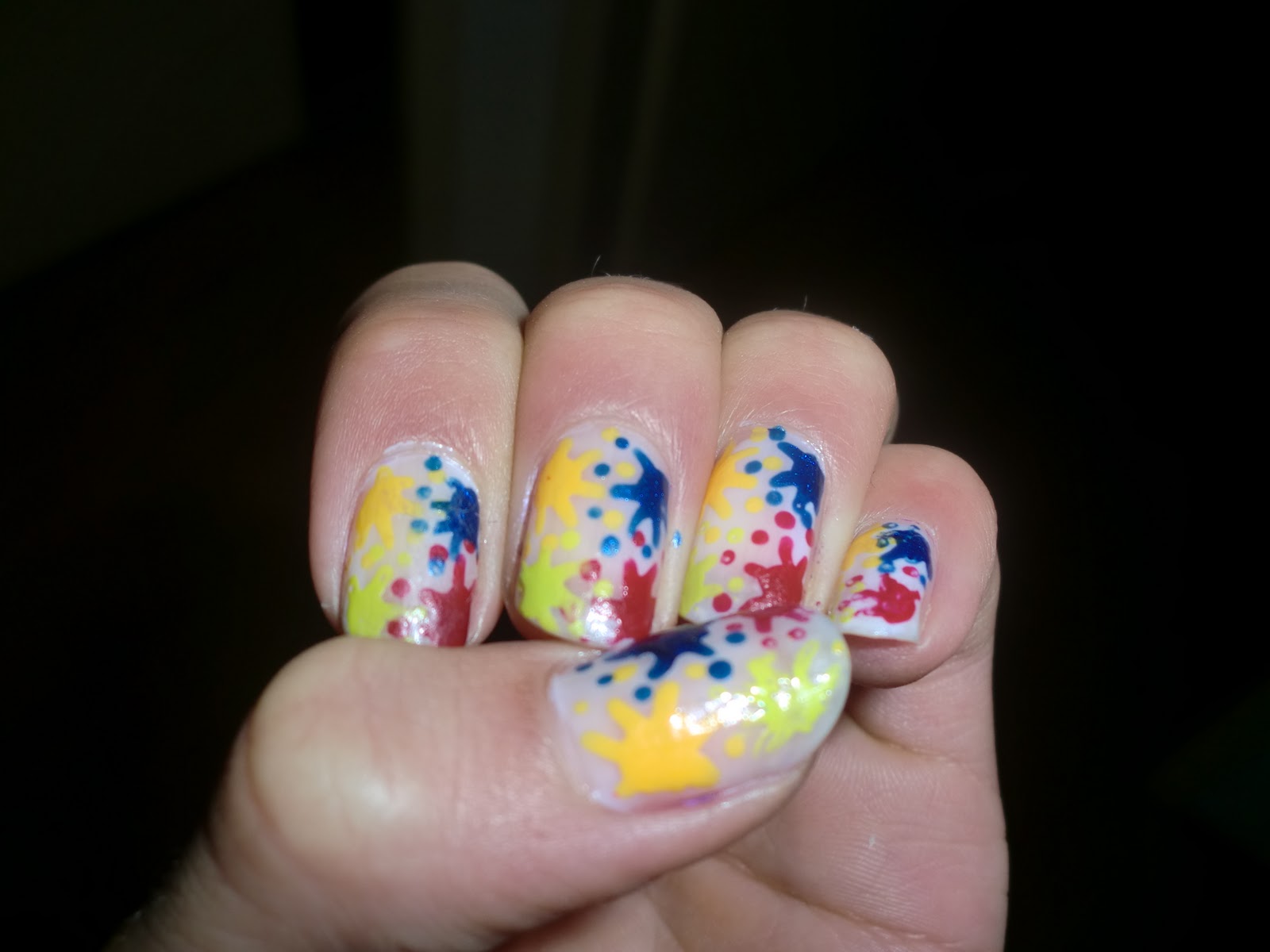 Nail Art: Verf spetters!