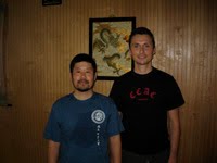 Nathan Heintz with Master Chen Zhonghua