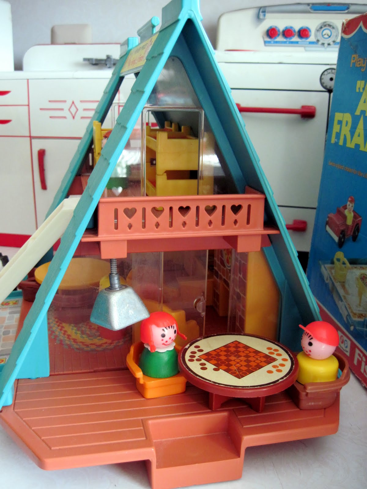 Tracy's Toys (and Some Other Stuff) Fisher Price Play Family A Frame House
