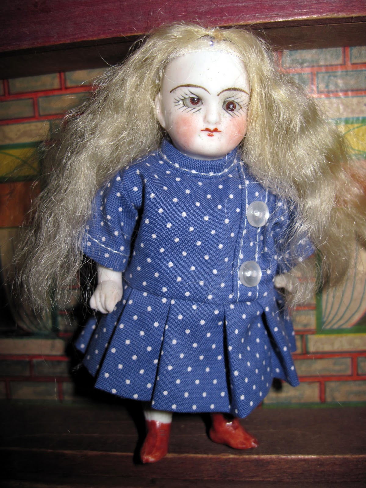 Tracy's Toys (and Some Other Stuff) Antique Dollhouse Doll and Friend