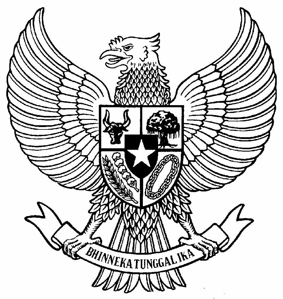 Gambar Garuda Pancasila Sketsa Pulp