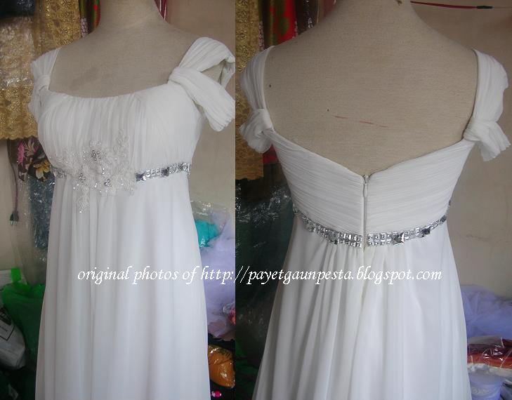 gaun pengantin sifon