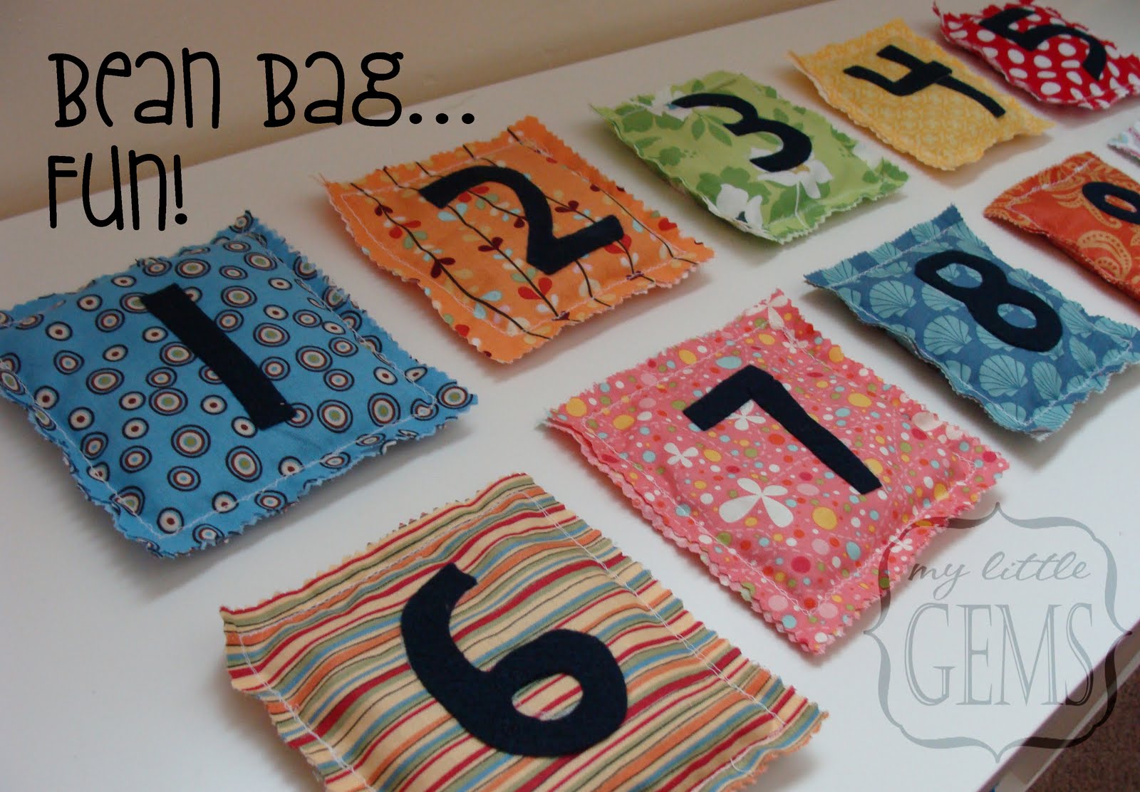 My Little Gems Bean Bags with Numbers + Bean Bag Songs