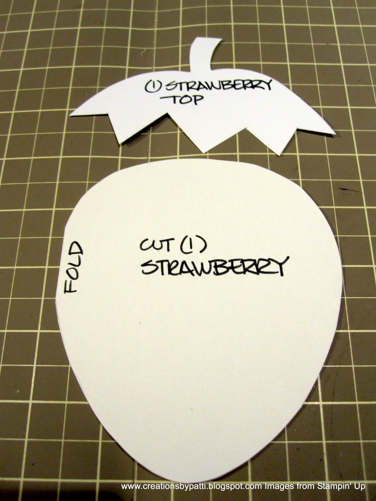 Creations by Patti: Strawberry Card