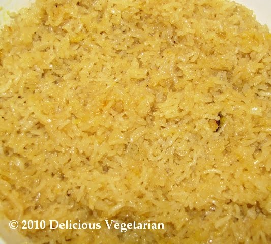 Delicious Vegetarian: Sweet Coconut Rice