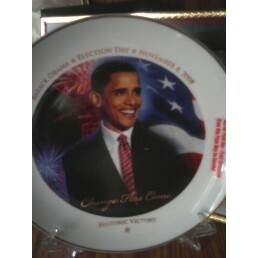 President Obama plate