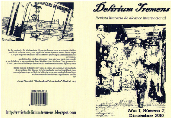 VIERNES LITERARIOS: Revista Literaria Delirium Tremens número 2