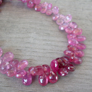 pink tourmaline beads