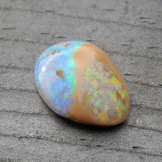 blue orange opal