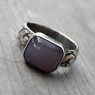 holly chalcedony ring