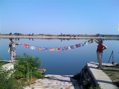 Flags at River Danube, Bulgaria