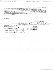 page 7 of minister Andy Drossos's  Agreement with Dave Hall