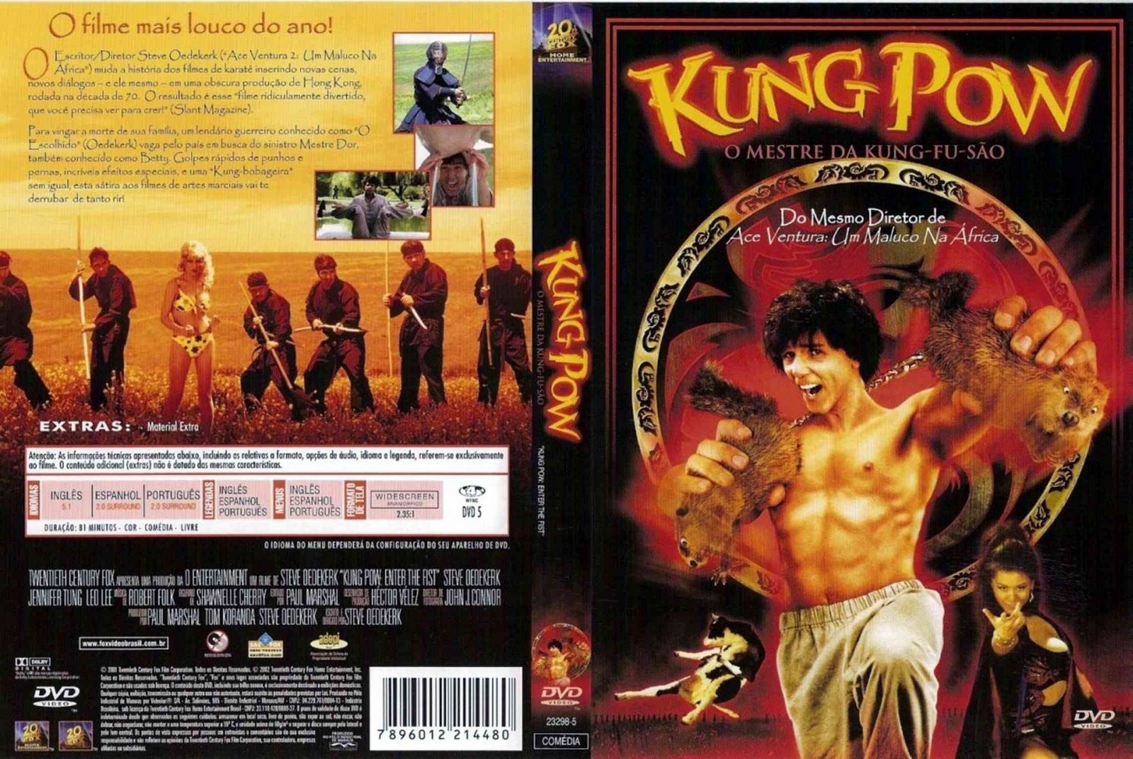 CAPAS DE FILME DE COMÉDIA Kung Pow O Mestre da KungFuSão