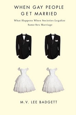 book jacket, picture of 2 suits, 2 wedding dresses