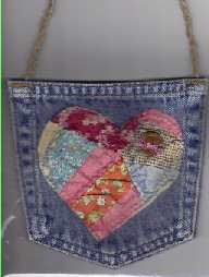 sew jeans pocket purse recycle crafts sewing fun
