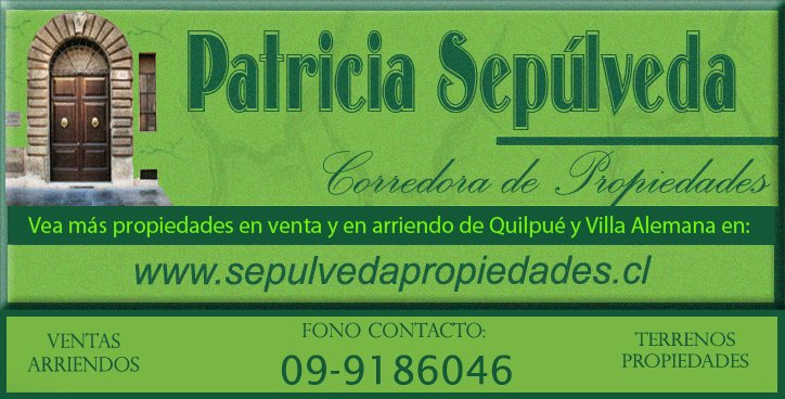 Patricia Sepúlveda, Corredora de Propiedades 09-9186046 - Ventas y arriendos en la V región