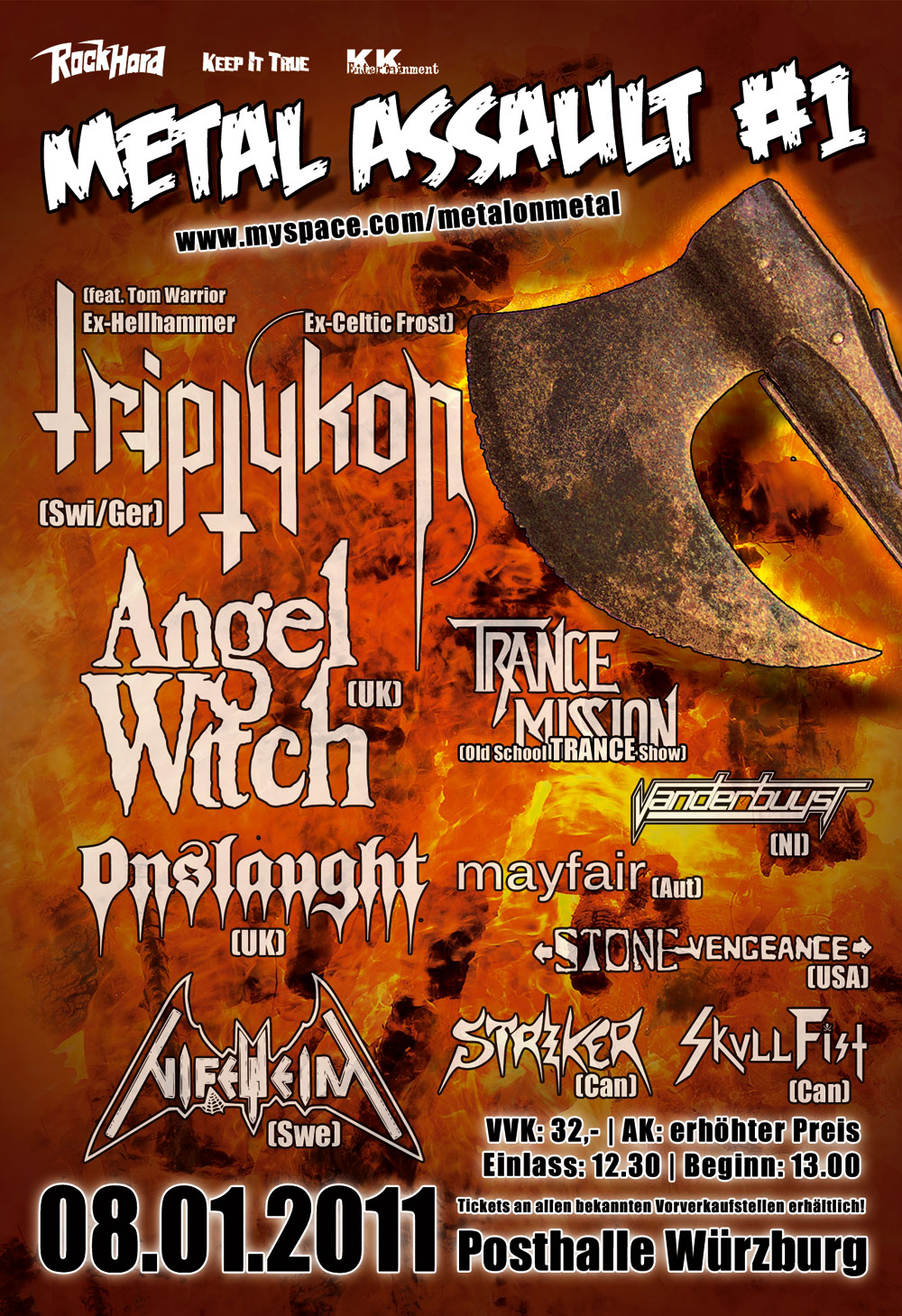 Heavy Metal Fire STRIKER SETLIST 2011 (METAL ASSAULT FESTIVAL).