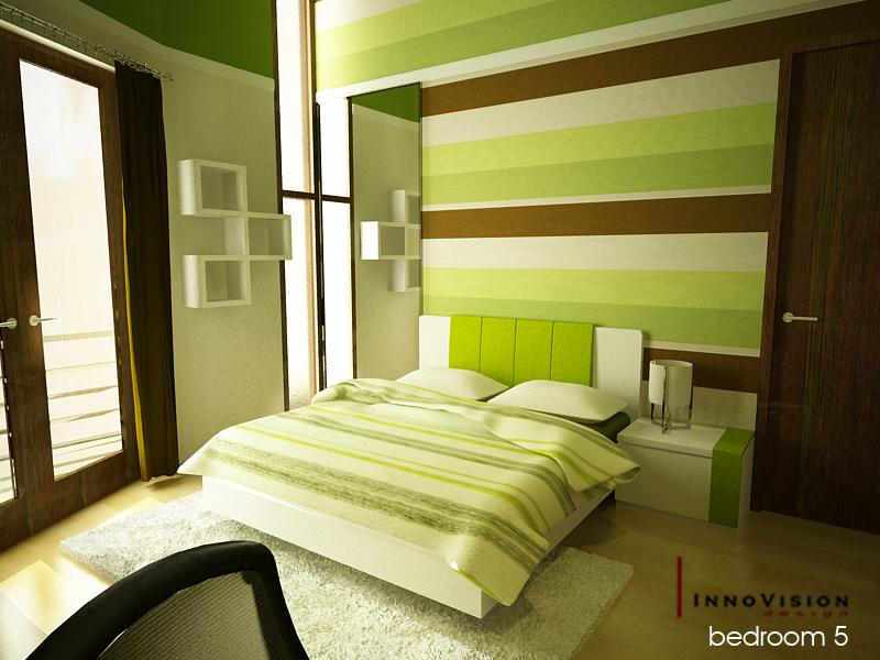 Green Color Bedrooms Interior Design Ideas  Interior 