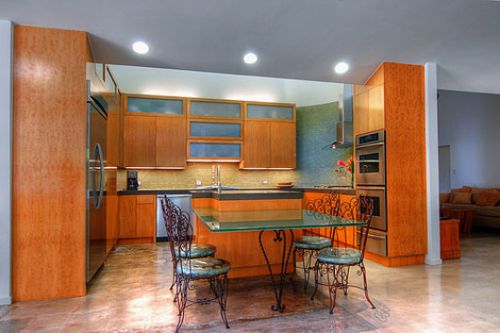Interior Decorating: Orange Color Kitchen Design Ideas