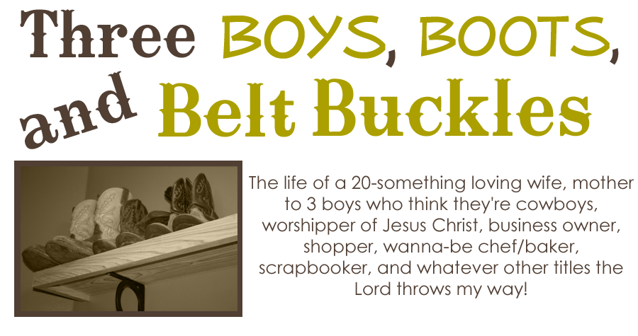 Three Boys, Boots, and Belt Buckles!