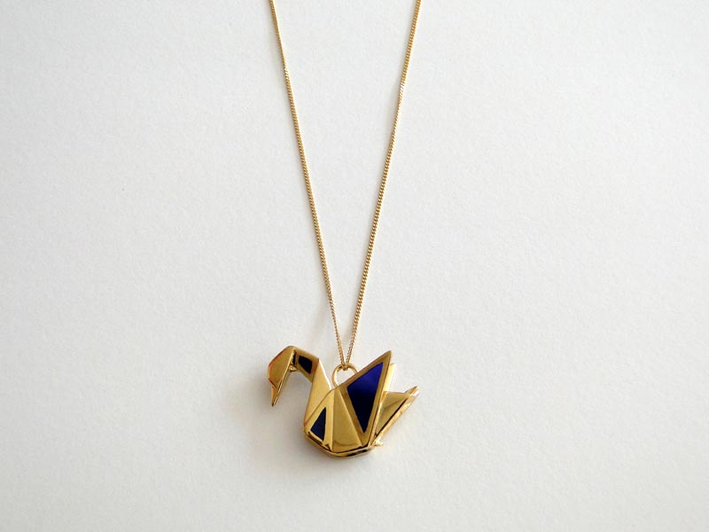 Pendentif Origami Jewellery Claire Naa En Vermeil (argent Plaqué Or) - Occasion - Forme Origami