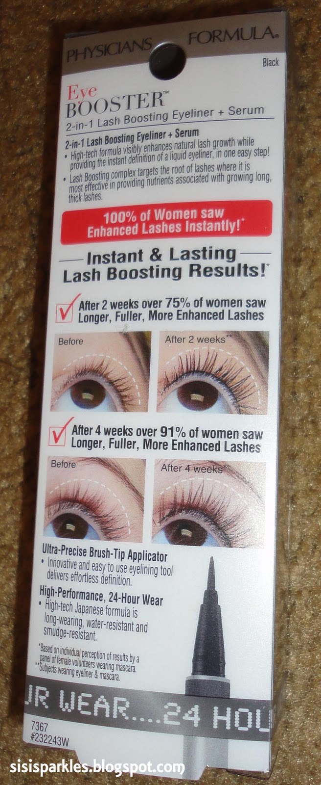 SiSi Sparkles Review Physicians Formula Eye Booster 2in1 Lash