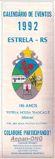 Estrela-RS - Calendário de Eventos 1992
