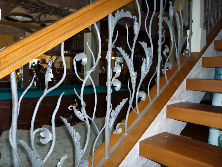 Designs in Iron: Step Hand Railing