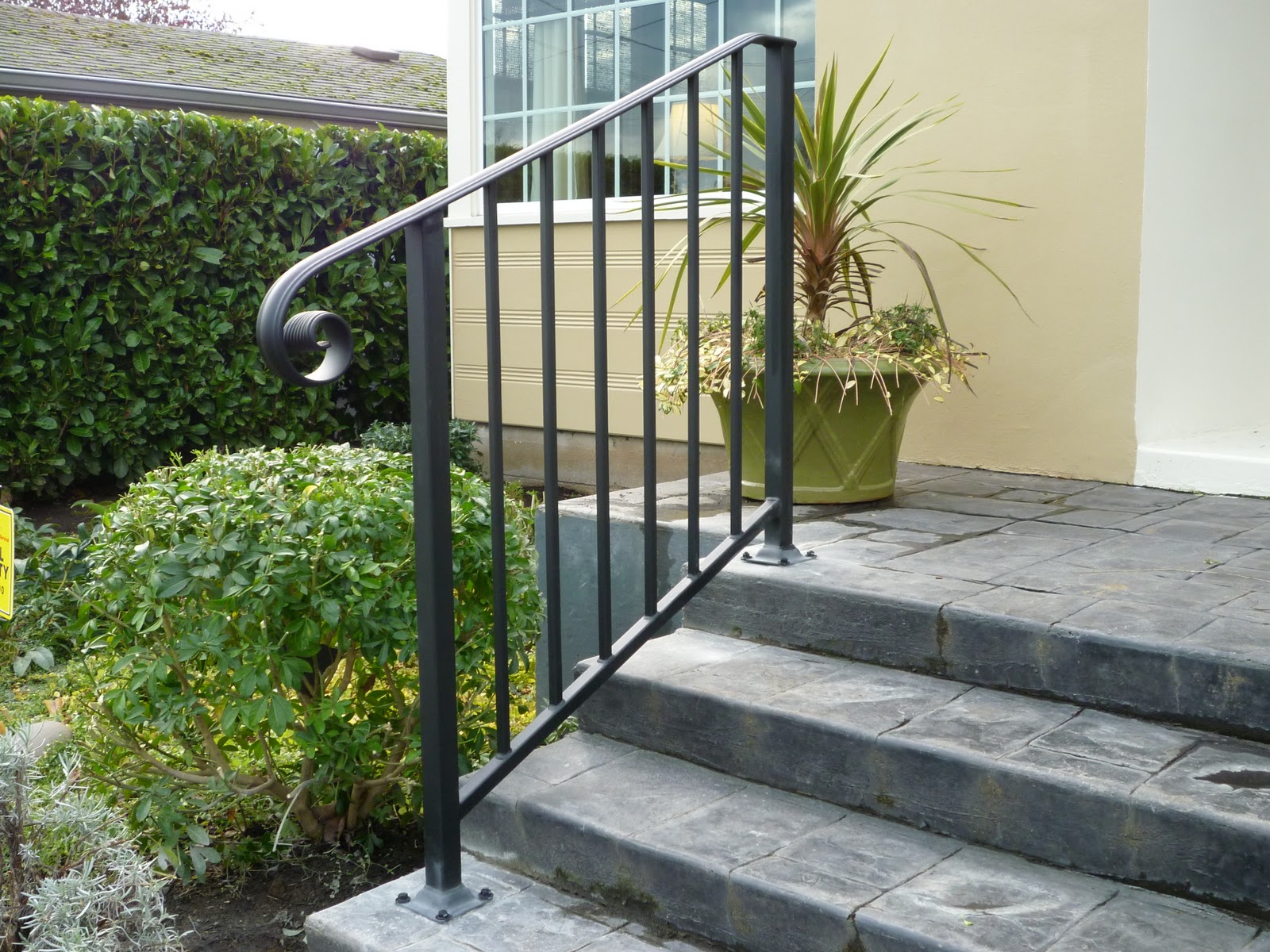 Designs in Iron: Step Hand Railing