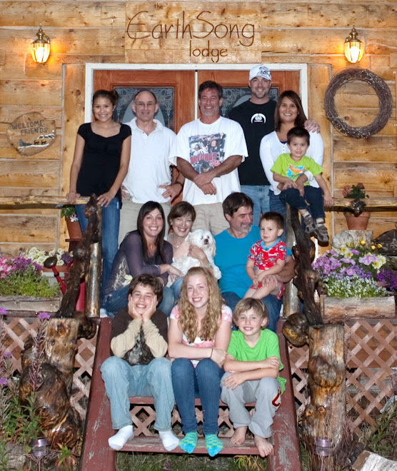 family visit at EarthSong Lodge