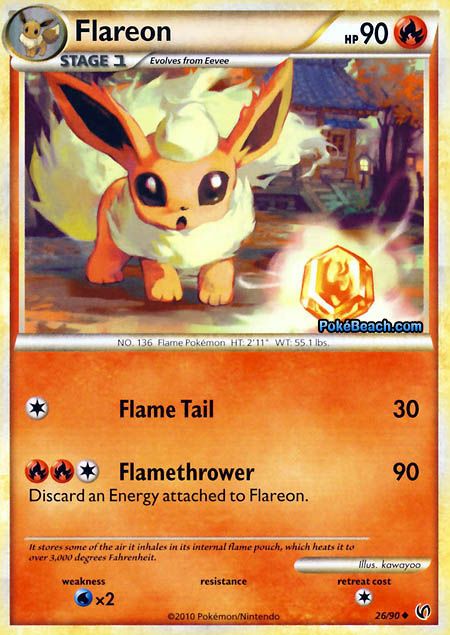 Pokemon Card of the Day: Flareon (Undaunted 
