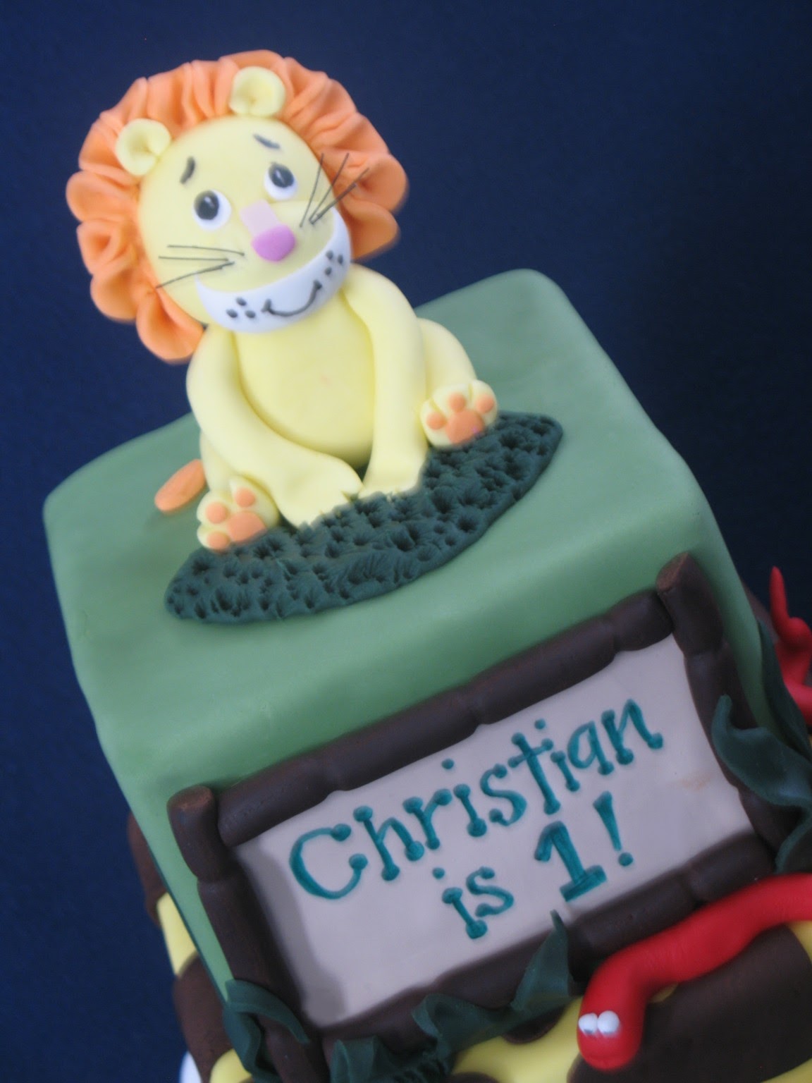Blissfully Sweet A Jungle Themed 1st Birthday Cake for a