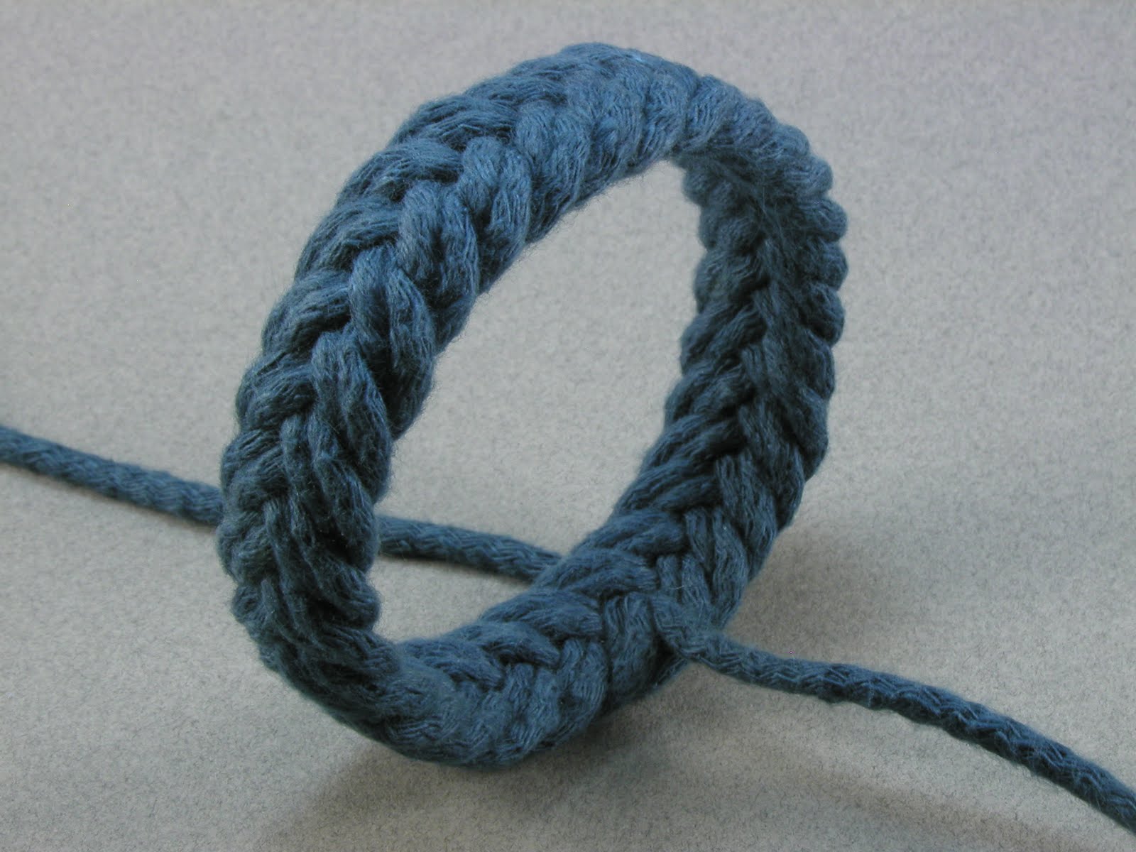 Knots and fiber bracelets blue herringbone weave rope bracelet 804