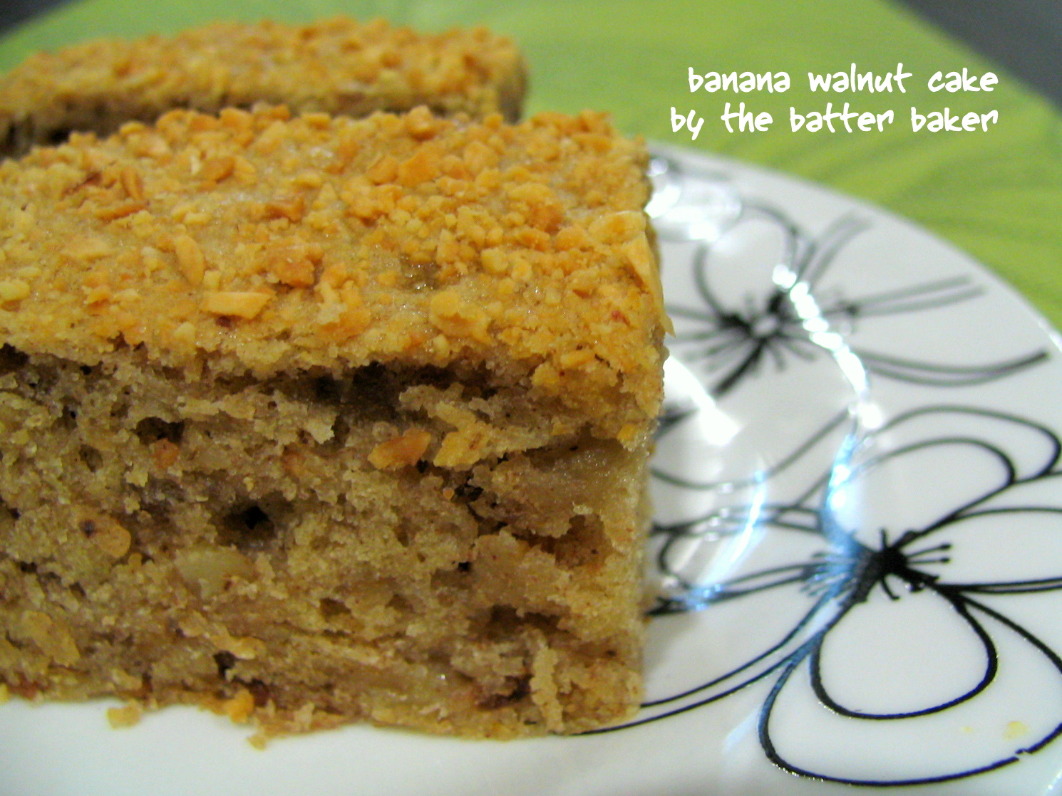the batter baker Banana Walnut Cake
