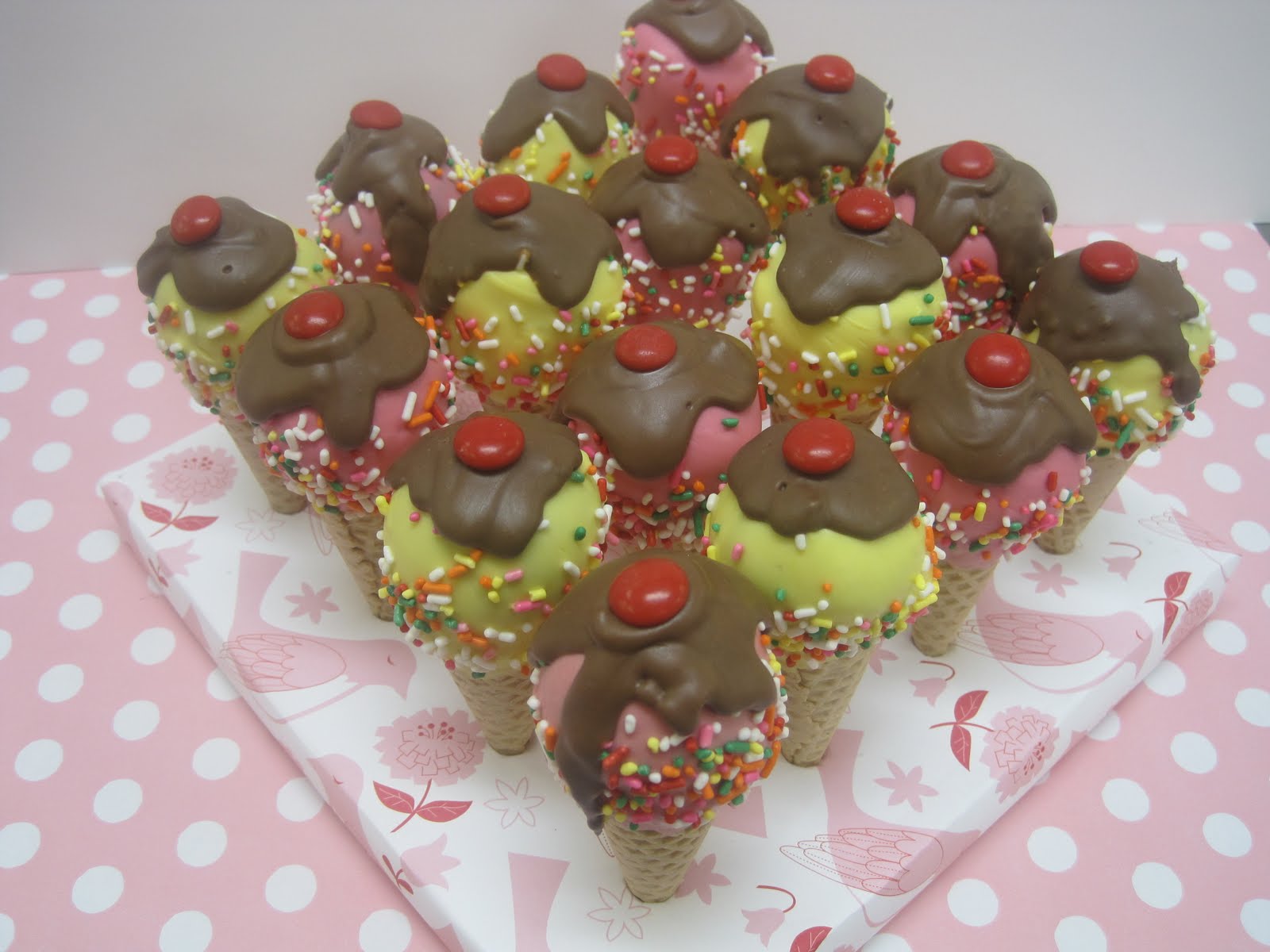 Cake cream ice pops serene sweets