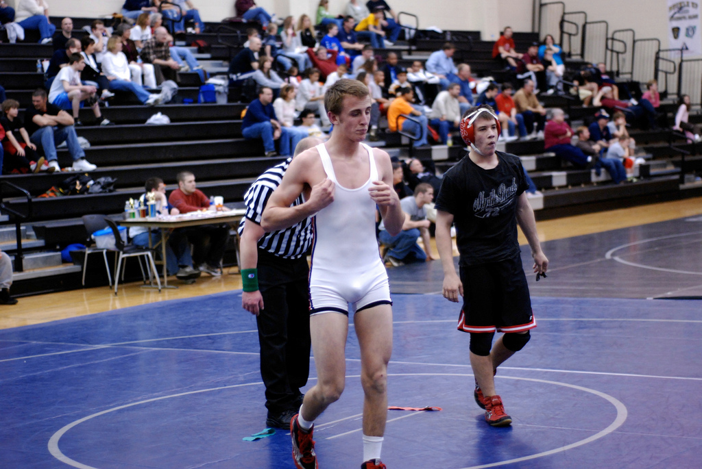 My Favorite Jocks Number Two Wrestlers In White Singlets Rule.