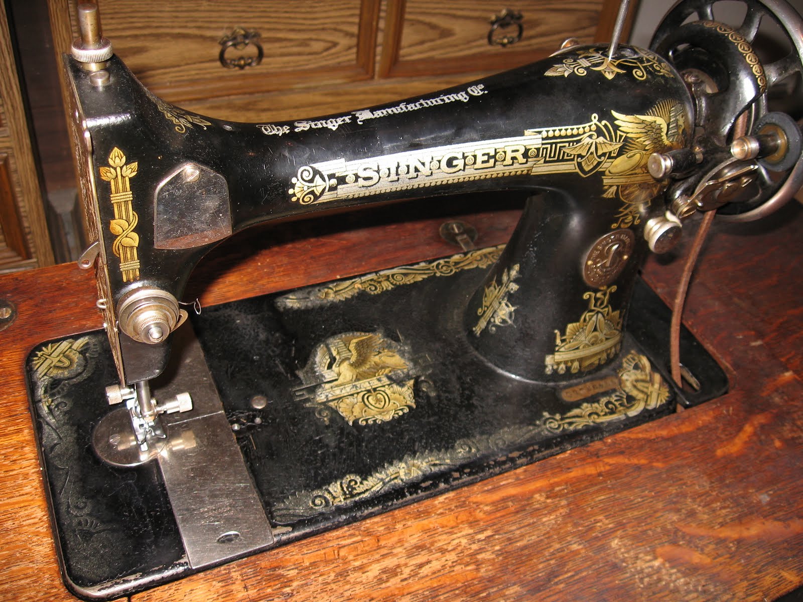 Trampled by Geese Treadle powered sewing machine