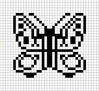 Filet Crochet Butterfly Charts