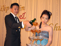 champagne pouring ceremony