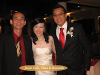Jason Geh with newly weds Clara and Kenneth
