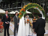 The wedding ceremony of Yen and Matt at Sheraton Langkawi
