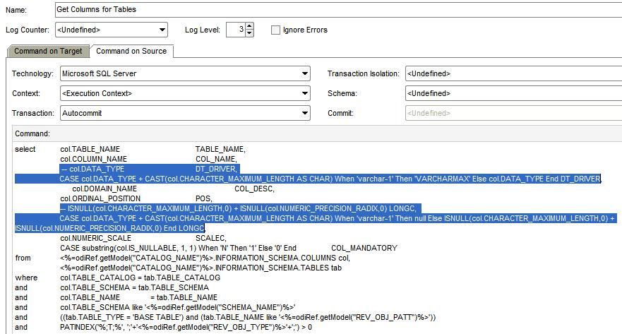 Czech BI DW Blog ODI A MS SQL Datov Typ VARCHAR MAX 