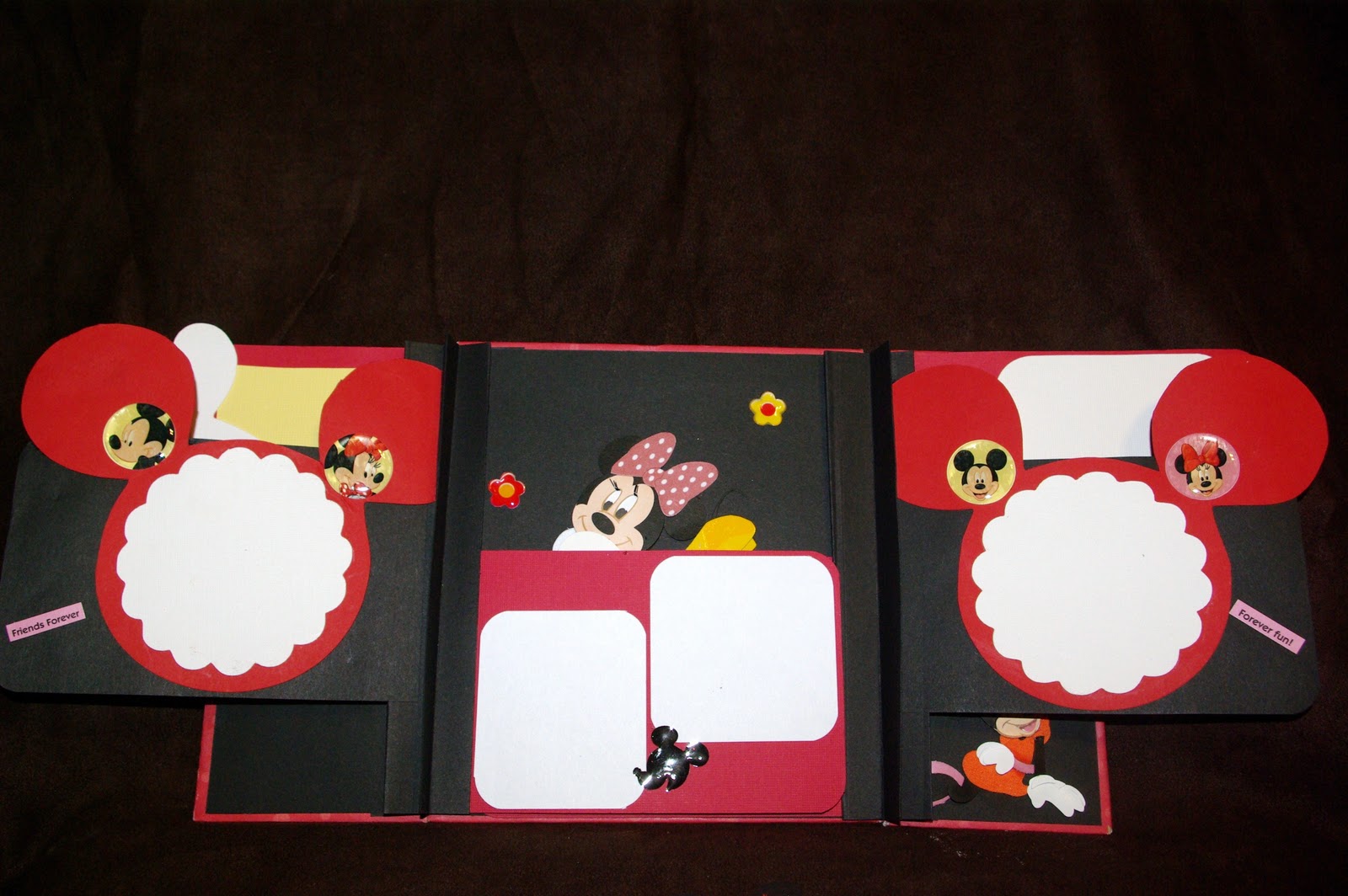 T and J Crafts Etc Mickey Mouse Gate Fold Album