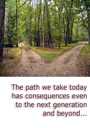 The two roads of life