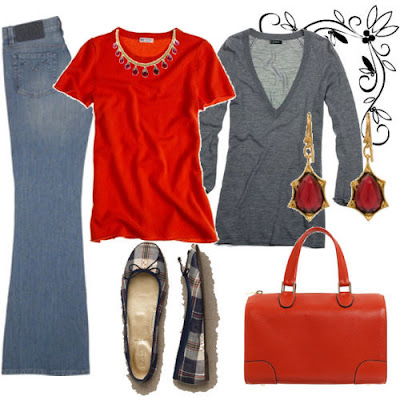 Style Notebook: Red Cashmere Tee Ensemble