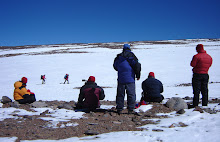 un set de rodaje de alta montaña