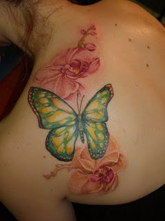 Excellent Butterfly Tattoos on Shoulder