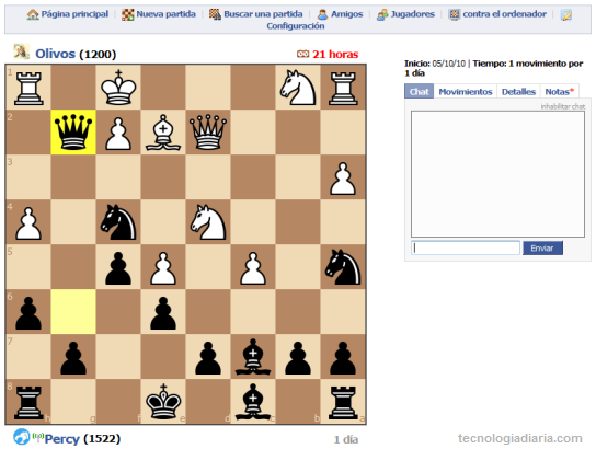 Chip política información Jugar ajedrez online desde iGoogle