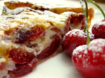 JULES FOOD...: CHERRY CLAFLOUTIS...and half healthy to...
