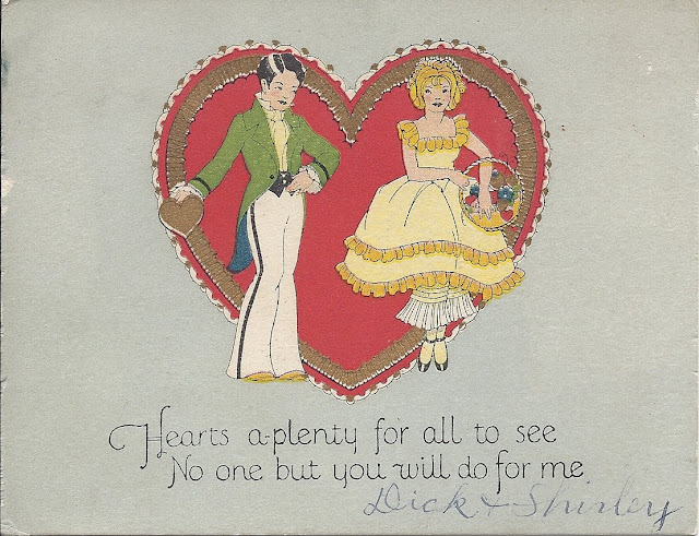 vintage valentine postcard